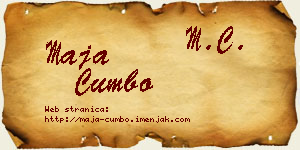 Maja Cumbo vizit kartica